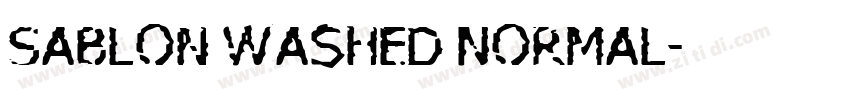 Sablon Washed Normal字体转换